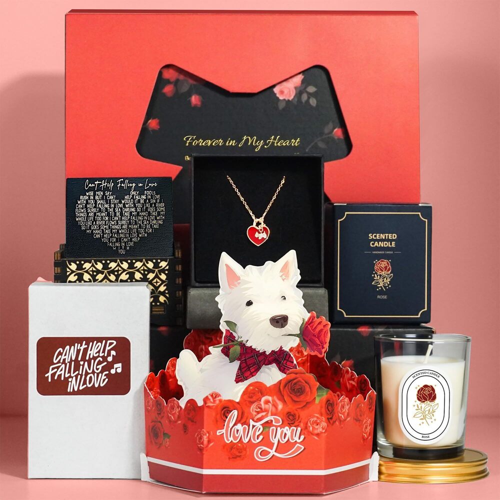 8073 Gifts for Dog Lover, Dog Mom Gifts Romantic Gifts for Girlfriend Wife